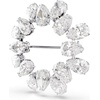 image:imageSwarovski Matrix brooch Pear cut clear Rhodium finish