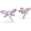 image:imageSwarovski x Ariana Grande Official Dragonfly Motif Jewelry Collection Brooch Pendant Necklace Earrings Mixed Cut Multicolored Stones Rhodium FinishMulticolored Stud Earrings