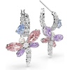 image:imageSwarovski x Ariana Grande Official Dragonfly Motif Jewelry Collection Brooch Pendant Necklace Earrings Mixed Cut Multicolored Stones Rhodium FinishMulticolored Mini Hoops