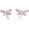 image:imageSwarovski x Ariana Grande Official Dragonfly Motif Jewelry Collection Brooch Pendant Necklace Earrings Mixed Cut Multicolored Stones Rhodium FinishMulticolored Stud Earrings