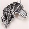 image:imageSzxc Jewelry Womens Crystal Big Horse Brooch Pendant Necklacesilver