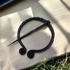image:imageViking Traders Twisted Ring Shape Brooch Hand forged medieval artifacts from nordiac past iron pin for cloak