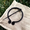 image:imageViking Traders Twisted Ring Shape Brooch Hand forged medieval artifacts from nordiac past iron pin for cloak