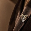 image:imageVintage Shiny Rhinestone Leopard Head Brooches for Women Unisex Animal Pins Casual Accessories GiftsGolden
