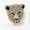 image:imageVintage Shiny Rhinestone Leopard Head Brooches for Women Unisex Animal Pins Casual Accessories GiftsGoldenLarge