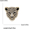image:imageVintage Shiny Rhinestone Leopard Head Brooches for Women Unisex Animal Pins Casual Accessories GiftsGoldenLarge