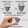 image:imageVintage Shiny Rhinestone Leopard Head Brooches for Women Unisex Animal Pins Casual Accessories GiftsSilverSmall
