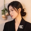 image:imageWomen rhinestone faux pearl brooch elegant crystal lapel pin alloy decorative brooch for coat blazer dressGold