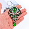 image:imageYARIEW Brooches for Women Silver Plated Vintage Rhinestone Brooch Pins for Women Flower Brooch for Business Bouquet St Patricks Day Holiday Christmas GiftGreen