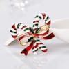 image:imagecoadipress Christmas Brooch Pins for Women Cute Crystal Christmas Tree Snowflake Reindeer Jingle Bell Animal Candy Bow Brooches Xmas Holiday Party GiftsCandy Cane