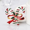 image:imagecoadipress Christmas Brooch Pins for Women Cute Crystal Christmas Tree Snowflake Reindeer Jingle Bell Animal Candy Bow Brooches Xmas Holiday Party GiftsCandy Cane