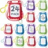 image:image24 Pack Mini Magnetic Drawing Boards for Kids Erasable Doodle and Writing Pad Backpack Keychain Clip Drawing Board for Birthday Party Favors Goodie Bag Stuffers