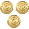 image:image3Pcs Greek Goddess Costume Brooch for Women GoldTone Spiral Brooch Pins Halloween Princess Dress up Accessories Gold Metal Brooches for Greek Roman Costumes Party