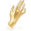 image:imageCicy Bell Brooch Pins for Women 18K Gold Plated Floral Hand JewelryHAND433197in