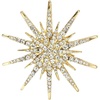 image:imageFashion CZ Star Brooch Lapel Pin for Women Men Crystal Rhinestone Star Burst Corsage Brooches Pins Dainty for Dress Suit Hat Badge Bouquet Boutonniere Clothes Accessories Trendy JewelryGold