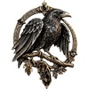 image:imageGothic Celtic Raven Brooch  Dark Academia Statement Pin Celtic Jewelry Crow Crescent Goth Emo Punk Accessories Norse Raven TalismanB  Brass