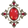 image:imageHalloween Red Brooch for Women Victorian Gothic Costume Brooch