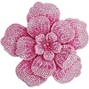 image:imageRhinestone Flower Brooch Pin for Women Men Elegant Sparkly Crystal Camellia Floral Lapel Pins Shawl Dress Suit Clothes Accessories Wedding Party Fashion Jewelry 105mmLight Pink