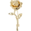 image:imageRose Flower Brooch Pin for Women Men Dainty Floral Lapel Pins for Jacket Scarf Dress Clothes Hat Accessories Wedding Party Fashion JewelryGoldTone