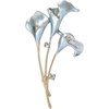 image:imageSparkling Tulip Floral Rhinestone Brooch Pin For Women Elegant Vintage Statement Colors Glossy Petals Classic Dress Coat Scarf AccessoryWhite