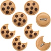 image:imageSuncalla 8 Pcs Chocolate Chip Felt Cookies Decor Brooches Chest Clip Cookies Costume Accessories for Halloween Party SuppliesClip