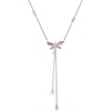 image:imageSwarovski x Ariana Grande Official Dragonfly Motif Jewelry Collection Brooch Pendant Necklace Earrings Mixed Cut Multicolored Stones Rhodium FinishMulticolored Y Necklace