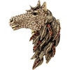image:imageSzxc Jewelry Womens Crystal Big Horse Brooch Pendant Necklacegold