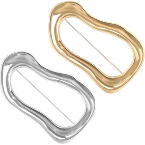 image:image2 PCS Irregular Geometric Brooches Minimalist Gold Large Pins for Women