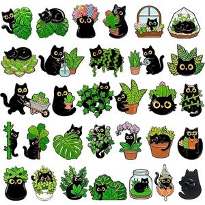 image:image3060 Pcs Cute Enamel Pins Bulk Lapel BroochBlack Cat