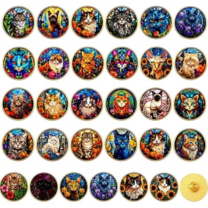 image:image3060 Pcs Cute Enamel Pins Bulk Lapel BroochMirror Cat Flower