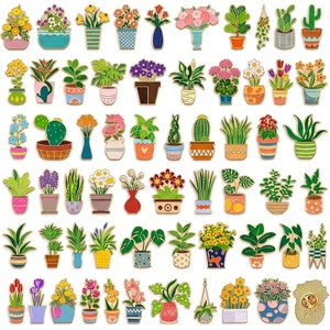 image:image3060 Pcs Cute Enamel Pins Bulk Lapel BroochPotted Plant