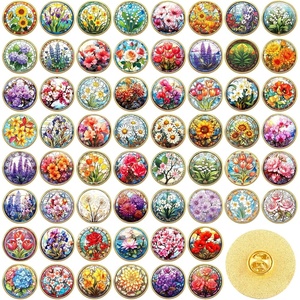 image:image3060 Pcs Cute Enamel Pins Bulk Lapel BroochRetro Flower
