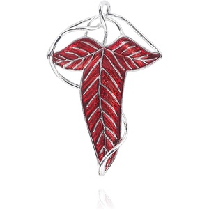 image:imageElven Tree Leaf Enamel Brooch for Women Men Mystery Keepsake Leaf Pin Luck Elven Cloak Leaf Clasp Costume Accessory Cosplay JewelryRed