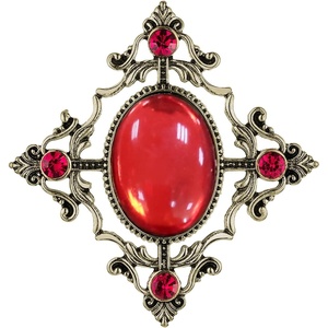 image:imageHalloween Red Brooch for Women Victorian Gothic Costume Brooch