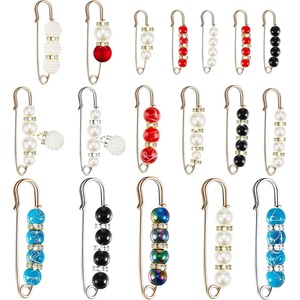 image:imageHicarer 18 Pcs Pearl Safety Pin Brooches for Women Clothing Vintage StyleVintage Style