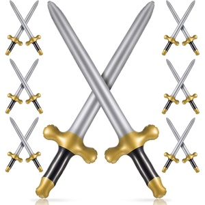 image:imageOutus 24 Pcs Inflatable Swords Blow up Swords Party Favors4 ColorsGold black