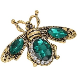 image:imageRhinestone Crystal Bee Pin Brooch Statement Imitation Pearls Bee Brooch Shiny Rhinestone Beaded Insect Pin Jewelry Vintage Clothes DecorationH1