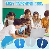 image:imageOutus 48 Pcs Carpet Foot Spots Markers for Classroom Floor Classic ColorBlue Series