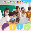 image:imageOutus 48 Pcs Carpet Foot Spots Markers for Classroom Floor Classic ColorRainbow Color