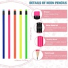 image:imageOutus 60 Pieces Neon Pencils for KidsHB Wood Pencil with Eraser150