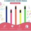 image:imageOutus 60 Pieces Neon Pencils for KidsHB Wood Pencil with Eraser60