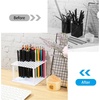 image:imageOutus 96 Holes Pencil Brush Holder Acrylic Paintbrush Holders ClearWhite