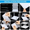 image:imageOutus 96 Holes Pencil Brush Holder Acrylic Paintbrush Holders ClearWhite