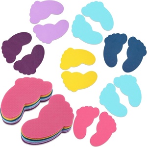 image:imageOutus 48 Pcs Carpet Foot Spots Markers for Classroom Floor Classic ColorMulticolor