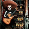 image:image100 Pieces Day of The Dead Treat Bags Black Da de Los Muertos Cellophane Plastic Candy Goodie Bags with 100 Silver Twist Ties for Halloween Decorations Day of The Dead Party Supplies