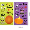 image:image60 Halloween Pumpkin Face Sheets Stickers Lantern Pumpkin Decoration Stickers for Halloween Mini Birthday Party SuppliesPurple and Green