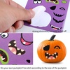 image:image60 Halloween Pumpkin Face Sheets Stickers Lantern Pumpkin Decoration Stickers for Halloween Mini Birthday Party SuppliesPurple and Green