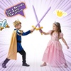 image:imageOutus 6 Pcs Inflatable Swords Blow up Swords Party FavorsGoldPurpleGold purple