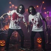 image:imageOutus Halloween Blood Splatter TShirt 7 Sheet Tattoo Sticker Kit MediumXLarge