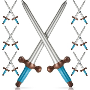 image:imageOutus 6 Pcs Inflatable Swords Blow up Swords Party FavorsGoldPurpleBlue